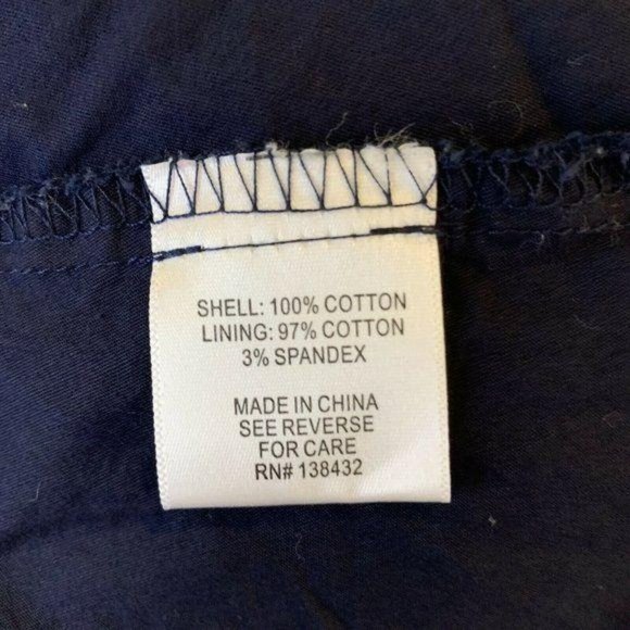 ModCloth Navy Blue Polka Dot  Knee Length Skirt - Picture 8 of 9